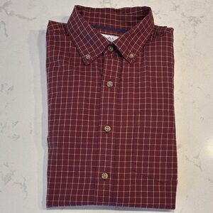 Croft & Barrow Maroon Checkered Men's Shirt
